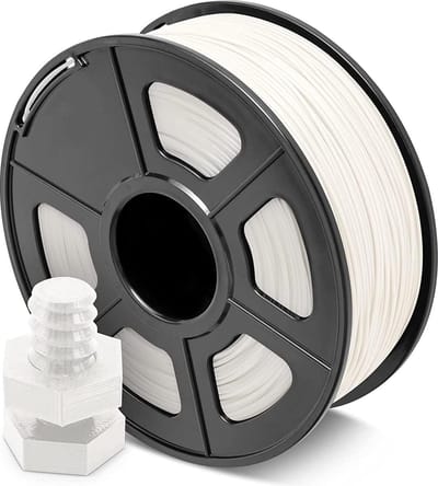 1.75mm ABS Filament for FDM 3D Printer - 1KG(2.2LBS) - White - High Accuracy +/- 0.02 mm