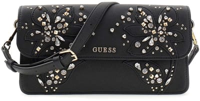 GUESS schoudertas Sadie Flap Shoulder Bag Black zwart