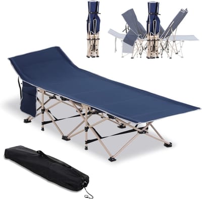 Veldbed Opvouwbaar Campingbed met Draagtas 190 x 68 x 52 cm
