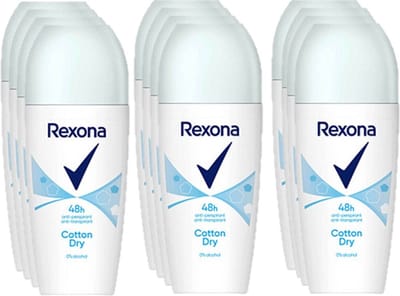 Rexona Deo Roller 48H Cotton Dry - JUMBOPAK 12 x 50 ml