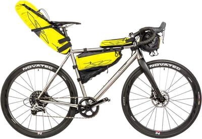 Rough Ride Front fiets stuurtas neon geel unisex volwassenen ca. 59x23 cm
