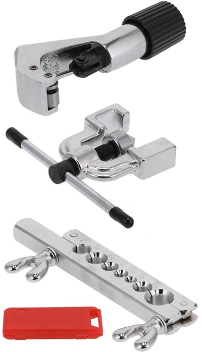 Dailygoods- Felsgereedschapset - Gereedschapset voor affakkelen - Buisexpander - Pijpsnijder - Beugel - ABS + gelegeerd staal - Gereedschapsset