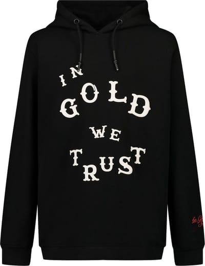 In Gold We Trust Western Hoodie - Zwart - Maat XXL