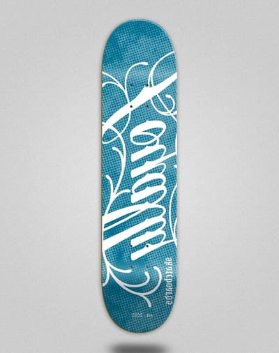 Skateboard Deck - Monopatín Skate - Street Skateboarding - Icon Blue White - 8.5 inch - Blauw Wit