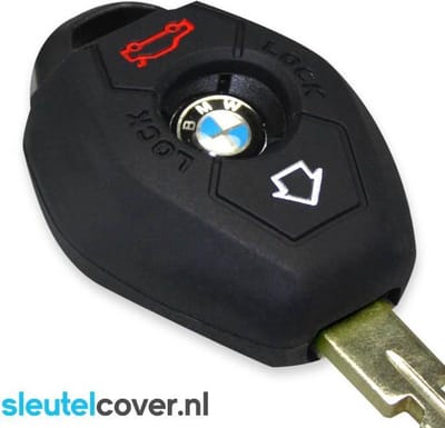 Autosleutel Hoesje geschikt voor BMW - SleutelCover - Silicone Autosleutel Cover - Sleutelhoesje Zwart