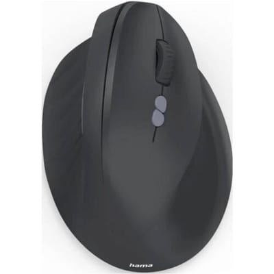 Hama EWM-600R - Draadloze ergonomische muis - 8 knoppen - 2.4 GHz RF & BT - Stil - Oplaadbaar - Zwart