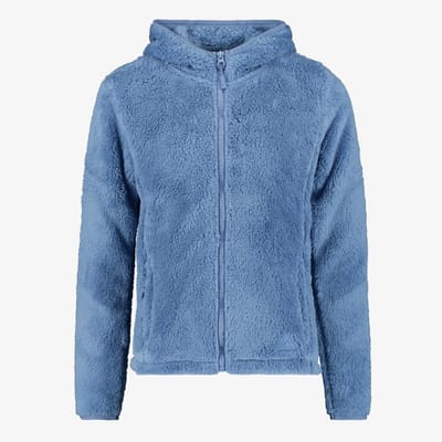 Mountain Peak fluffy meisjes vest blauw - Maat 116