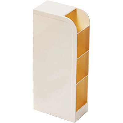 Pennenhouder Kunststof Schuin Grote Capaciteit Multifunctionele Pen Organizer voor Bureau Schrijfwaren white