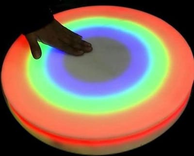 Snoezel vloertegel - interactief, rond, 50 cm