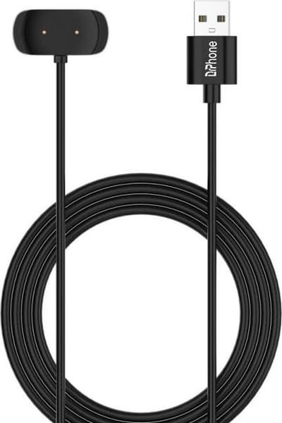 DrPhone USB Oplaadsnoer – Oplaadkabel – Oplader – Geschikt voor Amazfit GTS 2/ GTS 2 mini/GTS 2e/GTR 2/GTR 2e/GTS 4 mini/ T-Rex Pro/Bip 5/Bip 5 Unity/Bip 3/Bip U/Zepp E/Z– 1M – Zwart
