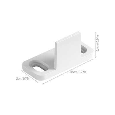 Dailygoods- Swing Stop - 4 Sets - Stabiele Deurgeleider - Vloergeleider - Carbon Staal - Robuuste Constructie - 25mm Gatafstand - Deurgids