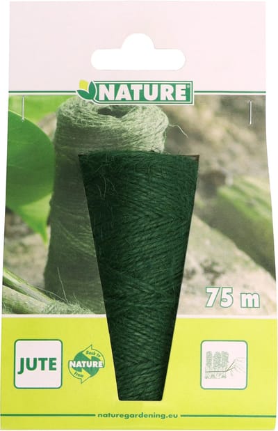Jute touw groen 75m Nature