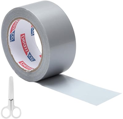 Hoogwaardige Dubbele Platen Randafsluitband, 5 cm x 25 m Rol, Grijs Zilver, Waterdicht, Hoge Hechting en Bescherming tegen Vocht en Stof voor Kassen en Overkappingen