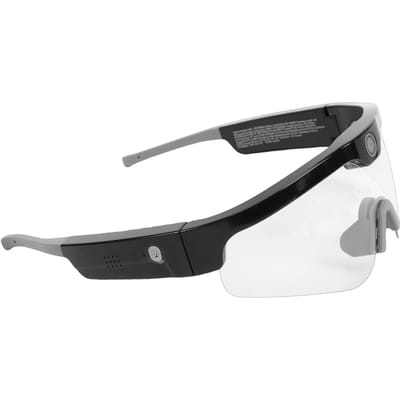 Lunettes de cyclisme avec caméra 2K   Étanche Coupe-vent Enregistrement vidéo POV Caméra intelligente Lunettes de sport pour activités de plein air black