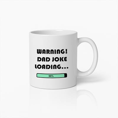 Waarschuwing Vadergrap Laden Mok – 330ml Grappige Koffiebeker voor Vaders – Perfect Cadeau voor Papa en Vaderdag