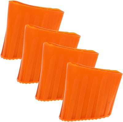 4stuks Silicone Ladder Voetbeschermers Antislip Ladder Poten Voor Veiligheid Vloerbescherming Duurzame Vervangbare Voetpads Gemakkelijk Te Installeren Geschikt Voor Diverse Vloeren