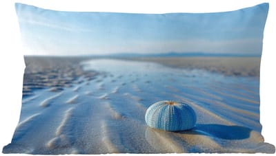 Sierkussens - Kussentjes Woonkamer - 60x40 cm - Strand - Schild - Water - Blauw
