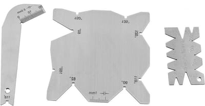 Hoekmeter Set - Puntenslijper Boorhoekmeter - Hoeksjabloon - Boorgereedschappen - Boordiameter - Boren Hoekmeter - 3 Stuks