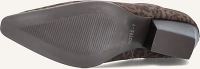 Notre-V Shn80672 Enkellaarsjes - Enkelboots met rits - Dames - Bruin - Maat 40