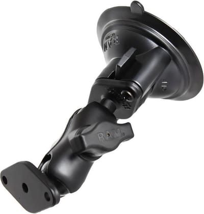 Zuignap combinatie montageset aluminium- korte arm