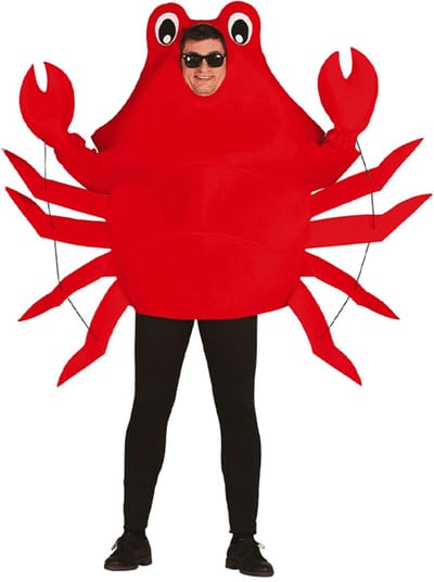 Fiestas Guirca - Krab rood - maat L (52-54) - Carnavalskleding - Carnaval - carnavalskleding 2027 - Carnaval kostuum