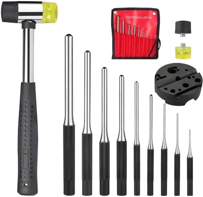 Pinpons Set - Gereedschapset Ponsen - Reparatie en Demontage - Zwaar Belastbaar Gesmeed - 13 Stuks - Niet gespecificeerd