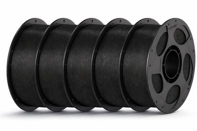 Anycubic PLA Filament Zwart 5KG (5x1KG) 1.75mm met Spoel – Hoge Printkwaliteit – Snelle Levering, Morgen in Huis