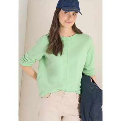 Sweater met 3/4 mouwen en trekkoord