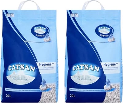 2x Catsan - Hygiëne Plus - 20L
