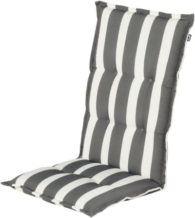 Hartman Roma grey - grijze streep - hoge rug - 123x50x8cm