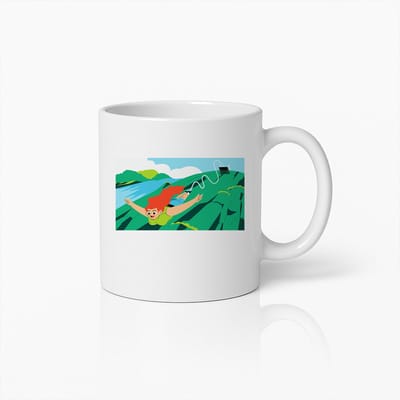 Avontuurlijke Bungeejump Mok – Leuke en Gedurfde Koffiebeker voor Sensatiezoekers