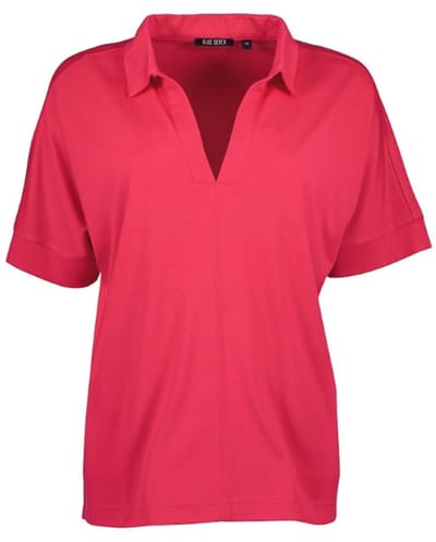 Blue Seven - Shirt 105839 roze met polokraag - korte mouwen - maat 42