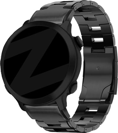 Bandz titanium schakel band geschikt voor Garmin Fenix 5 (Plus) / 6 (Pro) / 7 (Pro - Sapphire - Solar) / 8 - 47mm / E / Forerunner 745 / 935 / 945 / 955 / 965 / Quatix 5-6-7 - Hoogwaardig titanium bandje- Inclusief horloge inkorter - zwart