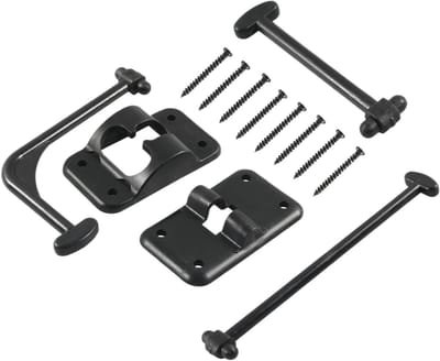 Deurstopper Houder - Deurhouder Caravan - Outdoor Gebruik - Duurzaam PP Materiaal - 12x7x8 cm - Zwart