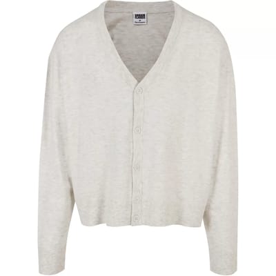 Urban Classics - Eco Mix Boxy Lange cardigan - S - Grijs