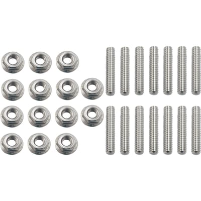 BBC KLEPPENDEKSEL STUDBOUTEN ROESTVRIJSTAAL KIT Vervanging voor CHEVY 396 402 427 454 502 BIG BLOCK zilver