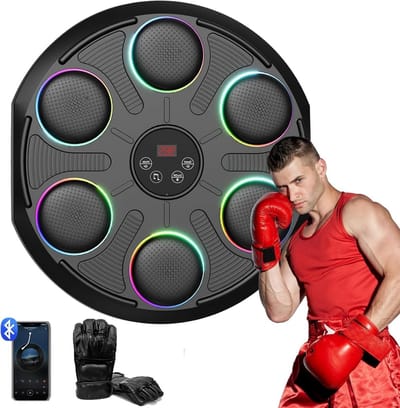 Slimme Muziek Boxing Machine voor Thuis en Fitness - Met LED Lichten & Bluetooth