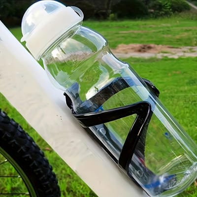 1 st Zwarte ABS Fiets Waterfleshouder - Eenvoudig Vastklikken, Geen Boren Nodig, Duurzaam Fietsaccessoire voor Racefietsen en Mountainbikes 1pc
