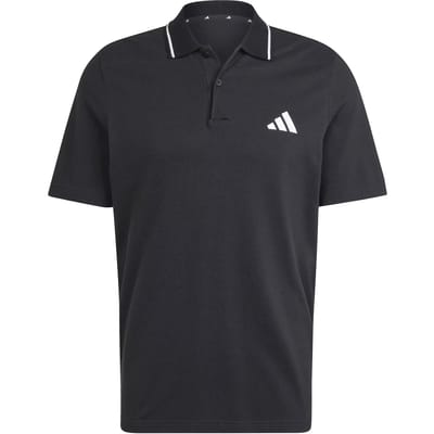 Adidas Essentials Small Logo Piqué Korte Mouw Poloshirt Zwart S Man