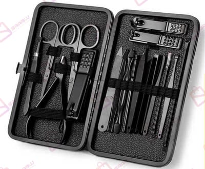 18-delige Manicure & pedicureset – Professionele Nagelverzorging – RVS Gereedschap in Luxe Box – manicure set – pedicuresets – 75853