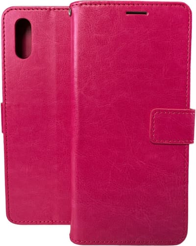 Bookcase Geschikt voor: Xiaomi Redmi 9A / Xiaomi Redmi 9AT - Roze - portemonee hoesje