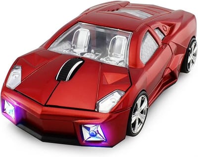 Draadloze muis 2.4GHz 1600 DPI sportief design glanzend