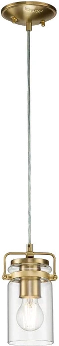 Kichler LED Hanglamp Brinley | 1X E27 Max 60W | Dimbaar | Brushed Brass