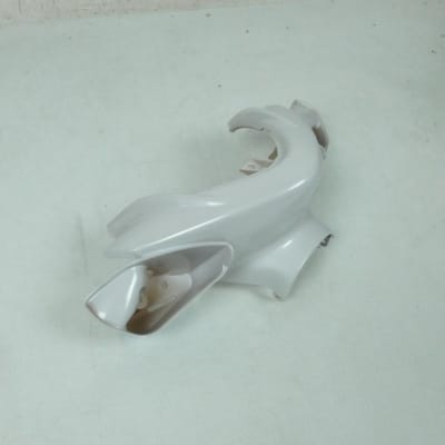 Partie AV de Couvre guidon générique pour scooter MBK 50 Nitro blanc perlé Neuf