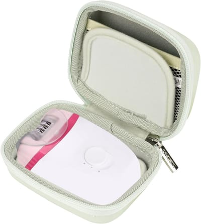 Draagbare Epilator Tas voor Philips Satinelle en Braun Silk-epil - Bescherming en Organisatie voor Reizen, Groene Accessoire voor Haarverwijdering
