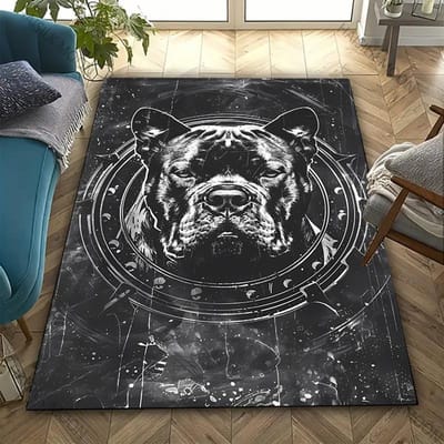 3D HD APBT American Bully en pitbull Tapijt Nieuwe Release! Vloerkleed voor Woonkamer Slaapkamer, Kantoorruimtes, Duurzame Machinewasbare Mat 40x60cm (16x24in)