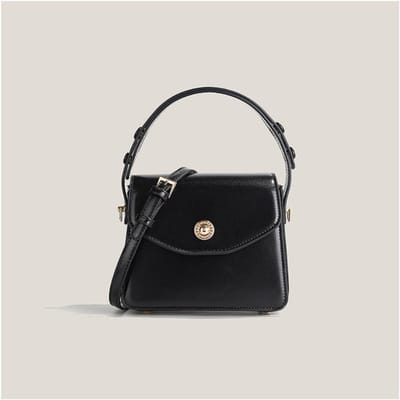 Nieuwe Niche Handheld Kleine Vierkante Tas Modieus Eenvoudig en Veelzijdig Ins Schoudertas Crossbody Tas voor Dames black