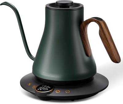 Elektrische Waterkoker - Precisie Koken - Koffie Thee - Constante Temperatuur - 0.9 Liter - Groen