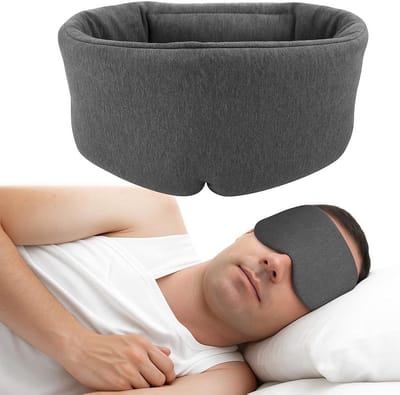 Handgemaakt Lichtdicht Slaapmasker van Katoen, Ademend en Comfortabel voor Dames en Heren, Perfect voor Nachtelijke Rust, Vliegen en Reizen
