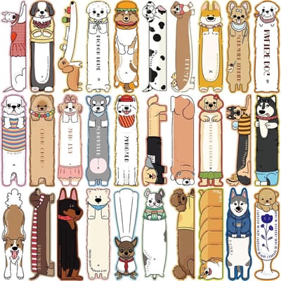 30 Stuks Leuke Dieren Lesmarkers voor Kinderen, Creatieve Schoolbenodigdheden en Cadeaus voor Dierenvrienden